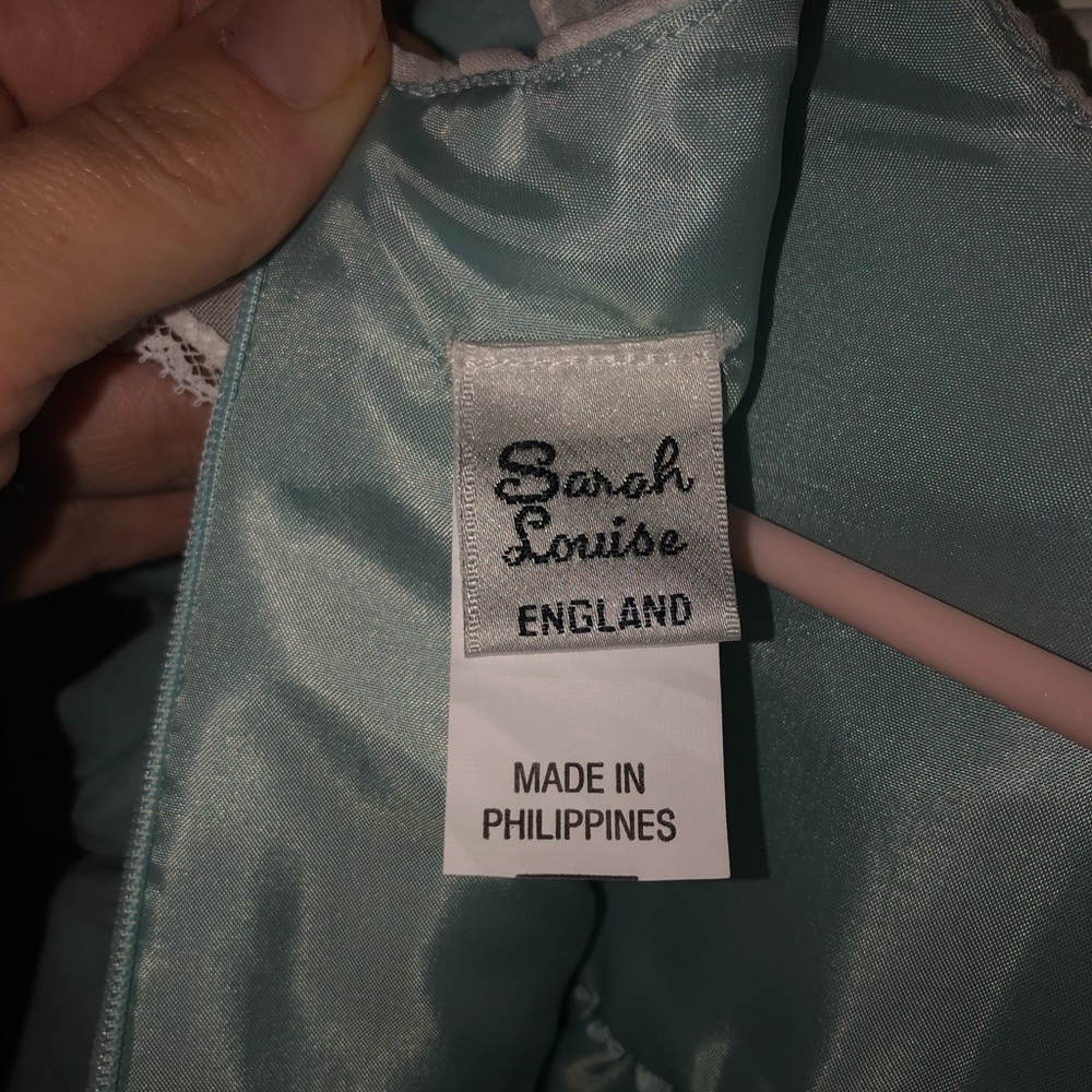 Sarah Louise England mint velvet dress